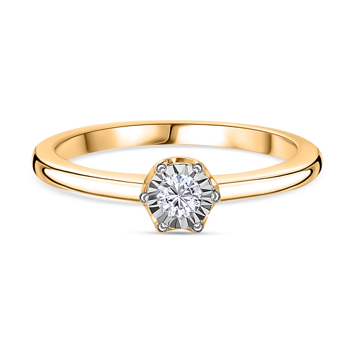 Diamond Solitaire Ring in 14K Yellow Gold 7763896 0