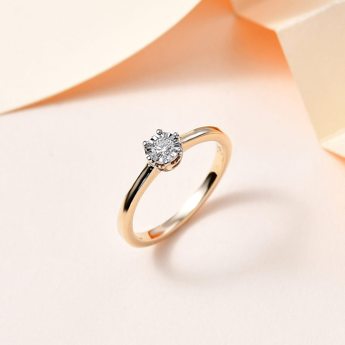 Diamond Solitaire Ring in 14K Yellow Gold 7763896 2