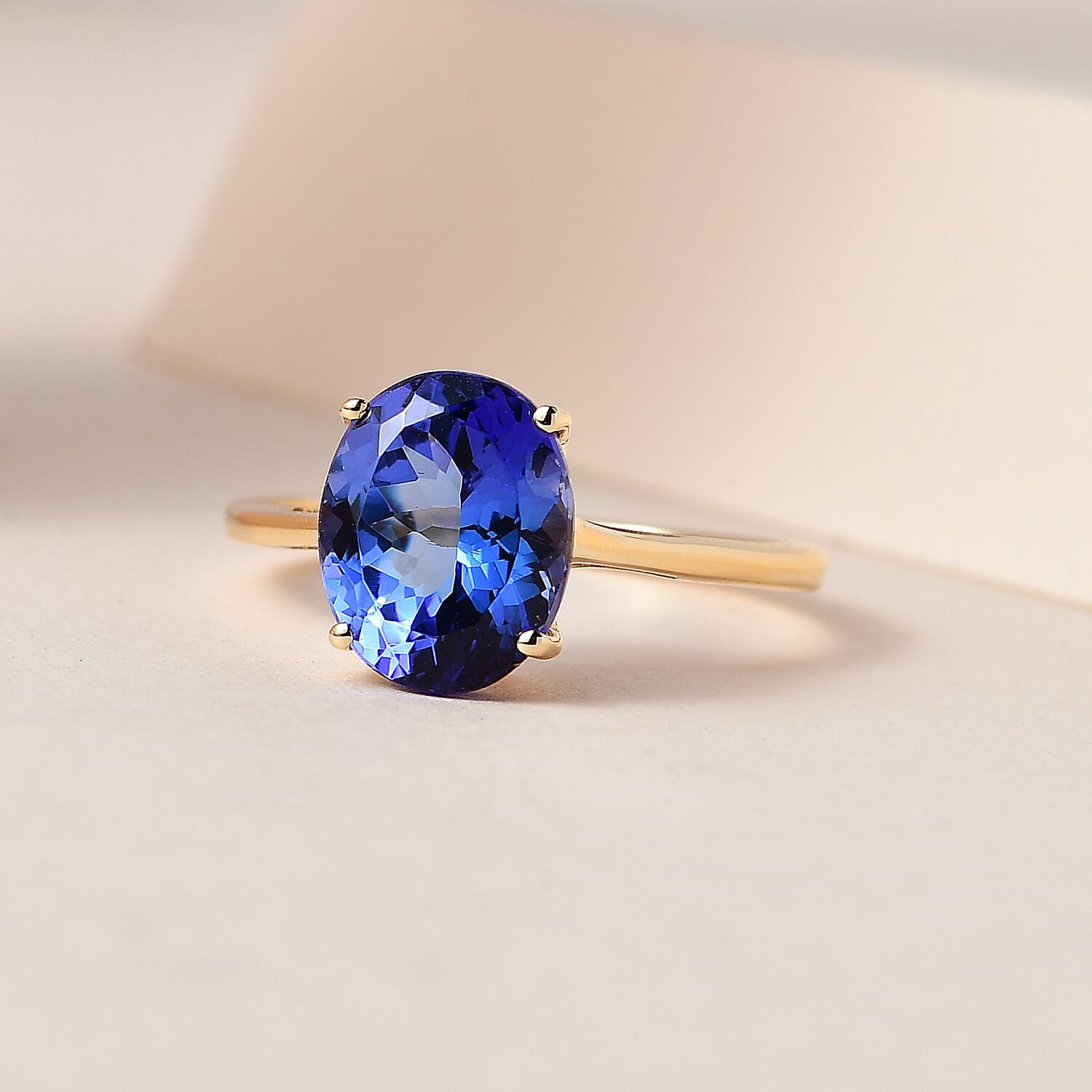 14K Yellow Gold AAA Tanzanite Solitaire Engagement Ring 3.00 Ct 7557127 1