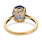 14K Yellow Gold AAA Tanzanite Solitaire Ring 3.00 Ct