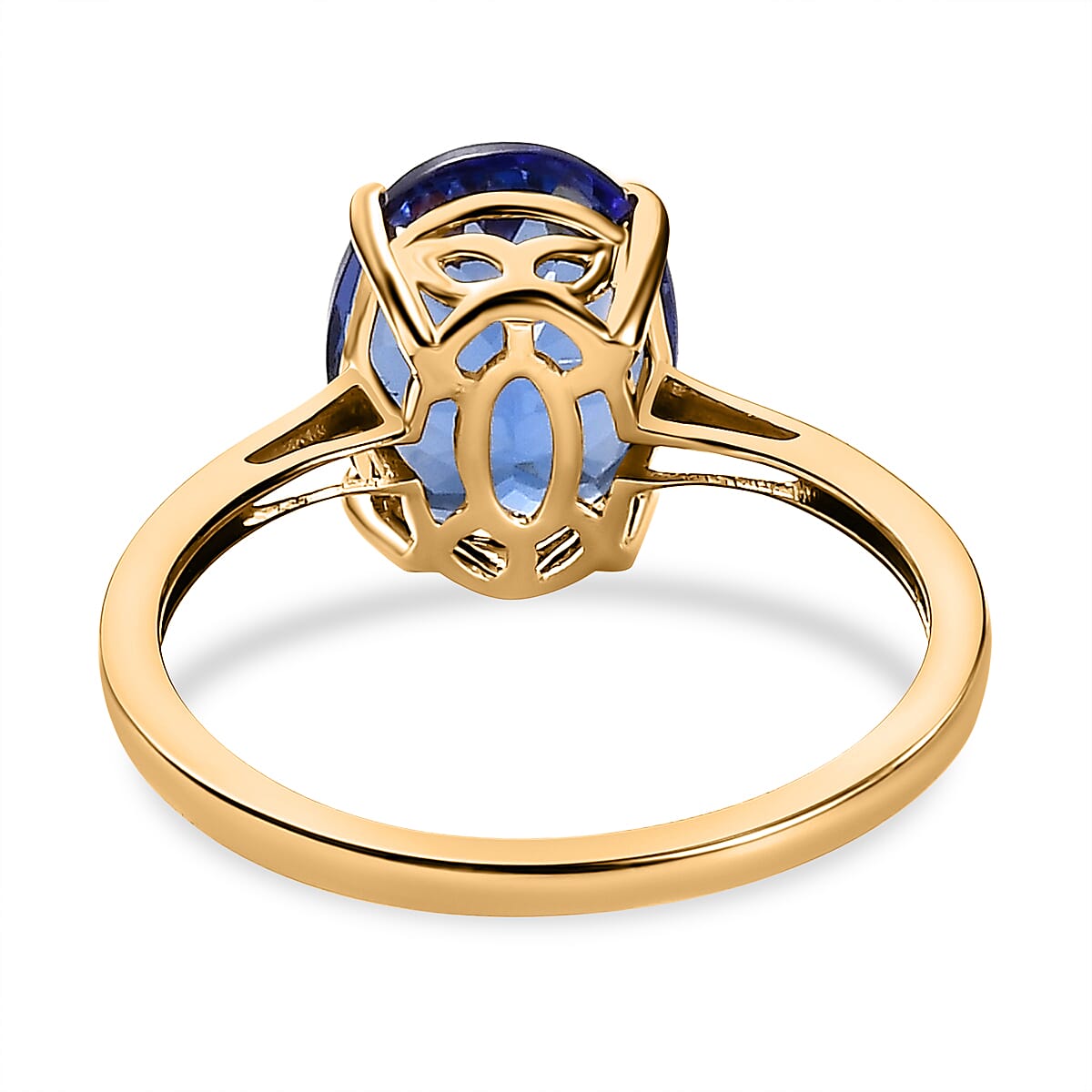 14K Yellow Gold AAA Tanzanite Solitaire Engagement Ring 3.00 Ct 7557127 4