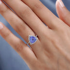 14K Yellow Gold AAA Tanzanite and Diamond Ring 3.01 Ct