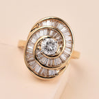 14K Yellow Gold & Diamond Ring 1.10 Ct, Gold Wt. 5.75 Gms.