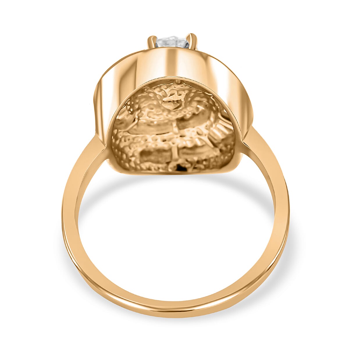 14K Yellow Gold White Diamond SI - VS Spiral Ring 1.77 ct,  Gold Wt. 5.75 Gms  1.770  Ct. 7690484 4