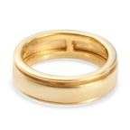 14k Gold Overlay Sterling Silver Spinner Ring