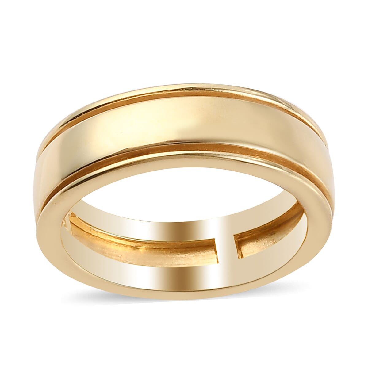 14k Gold Plated Sterling Silver Spinner Ring 3718420 7