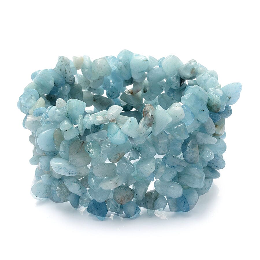 Espirito Santo Aquamarine Stretchable Bracelet (Size 7.5 Adjustable) 153 Ct. 1579025 0