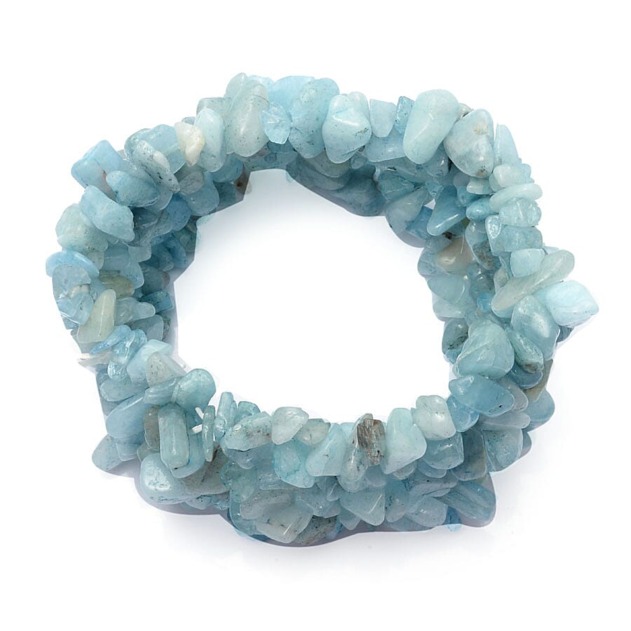 Espirito Santo Aquamarine Stretchable Bracelet (Size 7.5 Adjustable) 153 Ct. 1579025 1