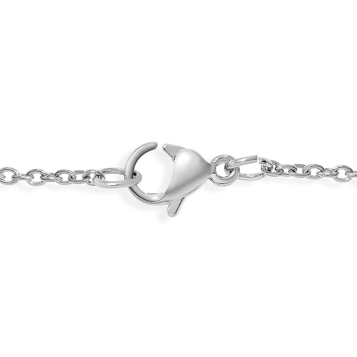 16 Carat Rose Quartz Solitaire Pendant with Chain in Stainless Steel 3599178 5