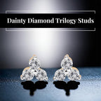 9K Yellow Gold SGL Certified Diamond (I3-GH) Stud Earring with Push Back 0.25 Ct.