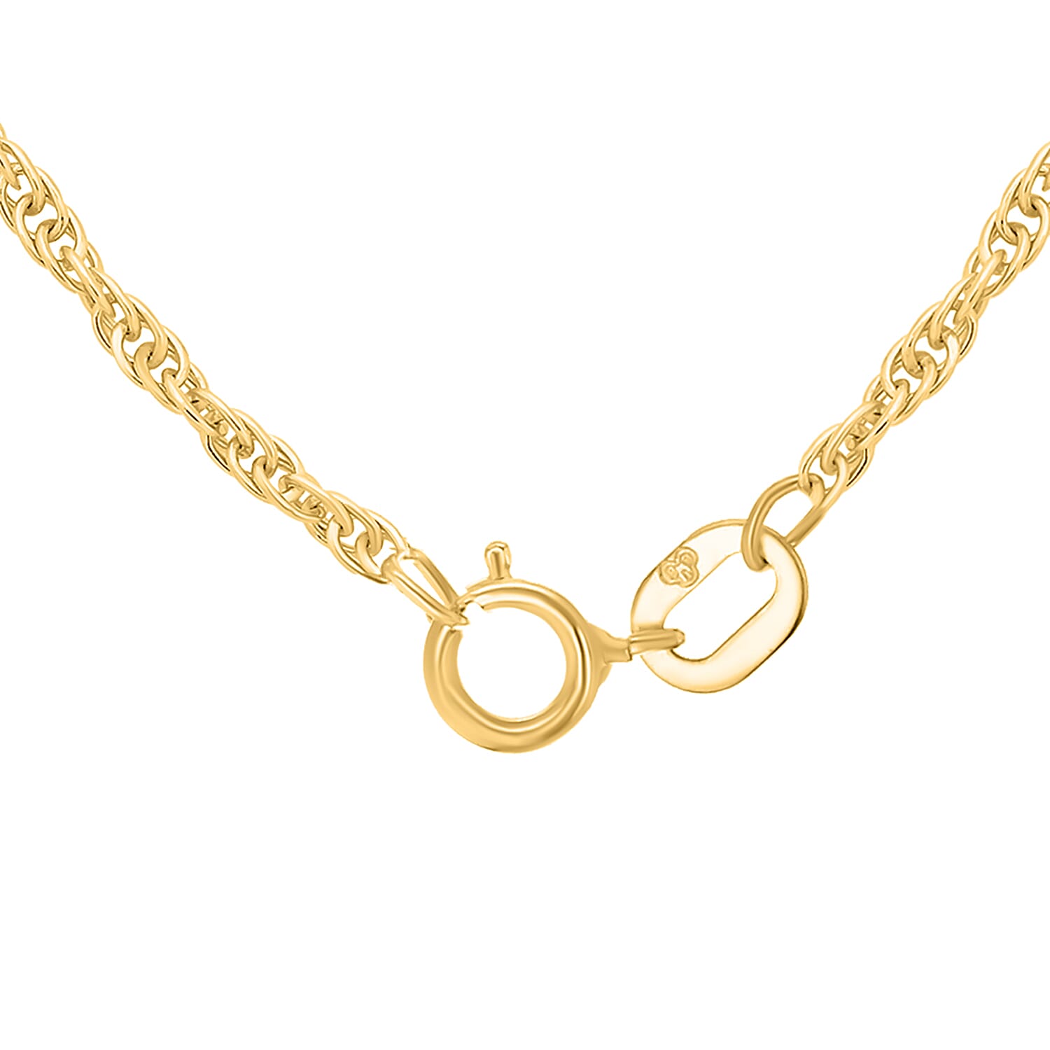 18K Gold 0.9 MM Curb Chain with Spring Ring Clasp 16 Inch Polished 8104713 5