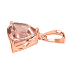 18K Rose Gold  AAA   Morganite  Solitaire Pendant 1.30 ct,  Gold Wt. 2 Gms  1.300  Ct.