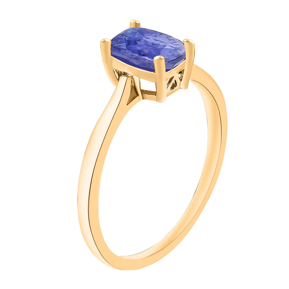 18K Yellow Gold AAA Tanzanite Solitaire Ring 1.40 ct. 7719913 2