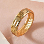 18K Vermeil Gold Overlay Sterling Silver Band Ring