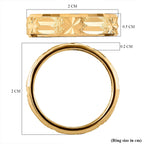 18K Vermeil Gold Overlay Sterling Silver Band Ring