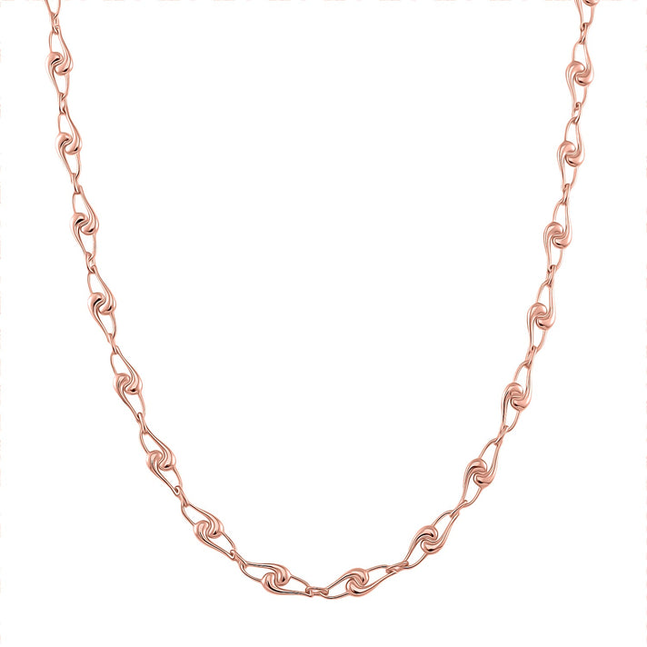 Lucy Q - Entwine Drop Collection Necklace (Size - 20 with Ext) with Lobster Clasp in 18K Vermeil Rose Gold Plated Sterling Silver 8044537 1