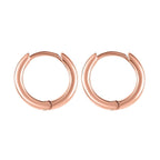 18K Vermeil Rose Gold Plated Sterling Silver Hoop Earrings