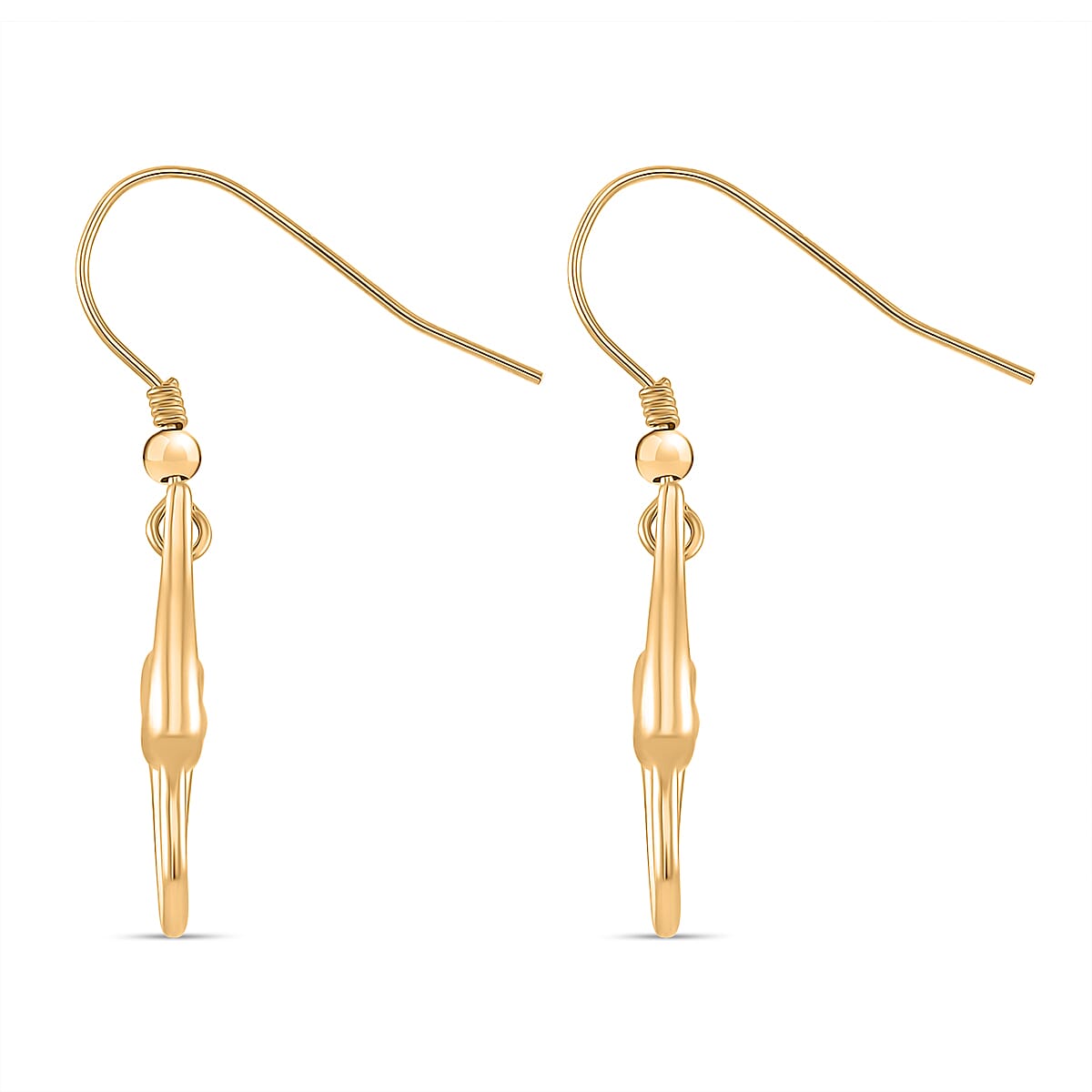 LucyQ - Entwine Drop Collection- Knot Drop Earring with Lever Back in 18K Vermeil Yellow Gold Plated Sterling Silver 8044387 4