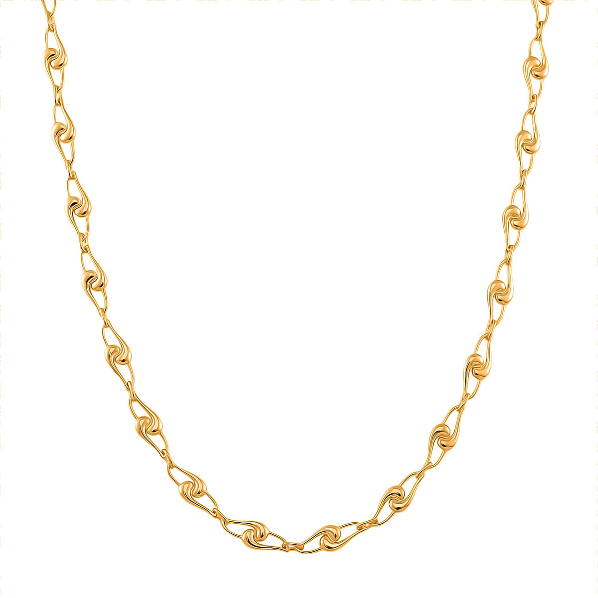 Lucy Q - Entwine Drop Collection Necklace (Size - 20 with Ext) with Lobster Clasp in 18K Vermeil Yellow Gold Plated Sterling Silver 8044536 0