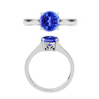 18K W Gold  AAA   Tanzanite  Ring 1.45 ct,  Gold Wt. 5.5 Gms  1.450  Ct.