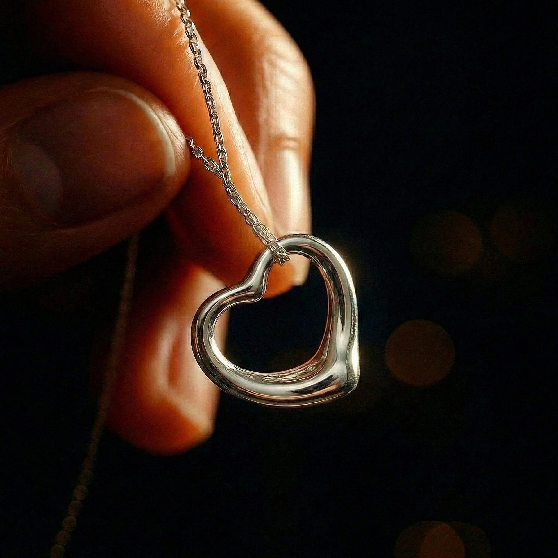 18K White Gold 12mm x 14mm Heart Slider Pendant 7344172 1