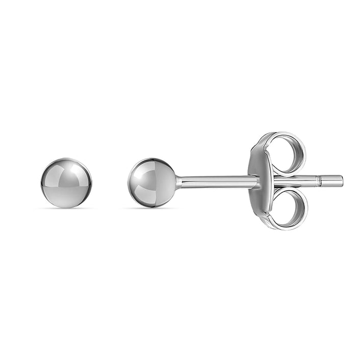 ILIANA 18K White Gold 3mm Polished Ball Stud Earrings 7190229 1