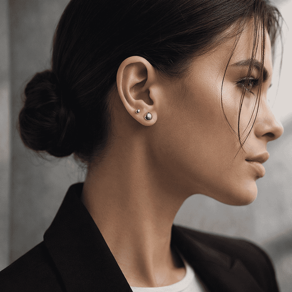 ILIANA 18K White Gold 3mm Polished Ball Stud Earrings 7190229 6