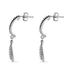 18K White Gold I3 Diamond GH Earrings 0.50 Ct, Gold Wt. 2.41 Gms