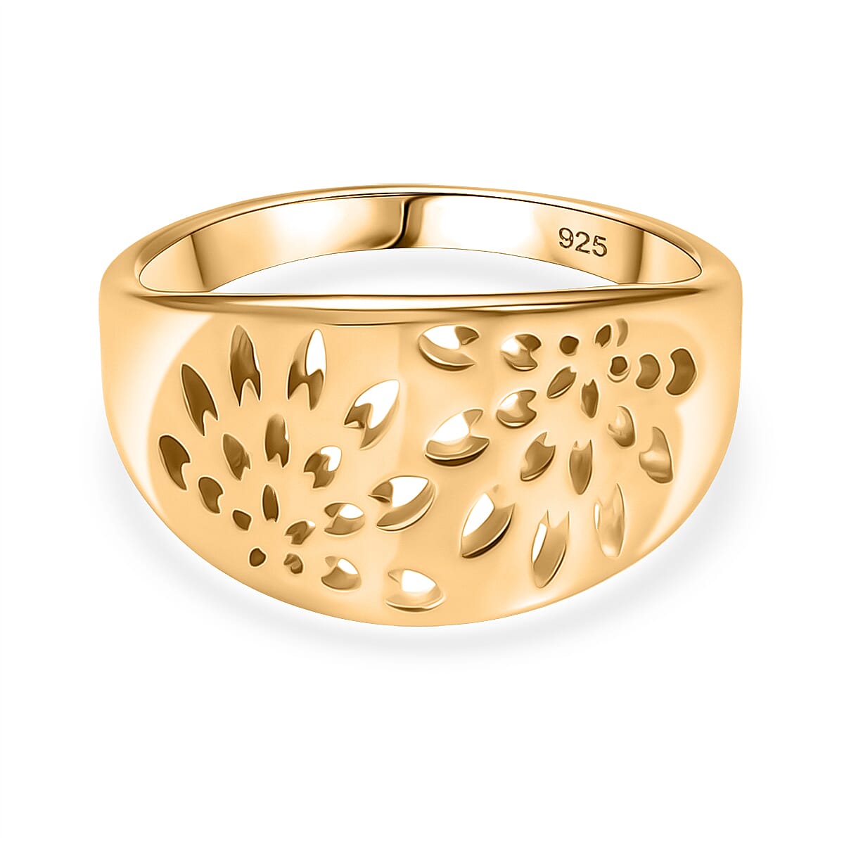 18K Yellow Gold Plated Sterling Silver Ring 8291025 0