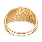 18K Yellow Gold Plated Sterling Silver Ring