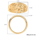 18K Yellow Gold Plated Sterling Silver Ring
