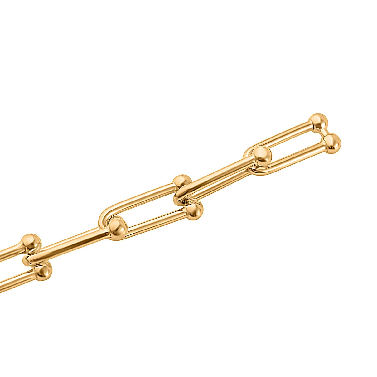 18K YG Vermeil Sterling Silver Bracelet With Lobster Clasp (Size - 8) 7976362 1