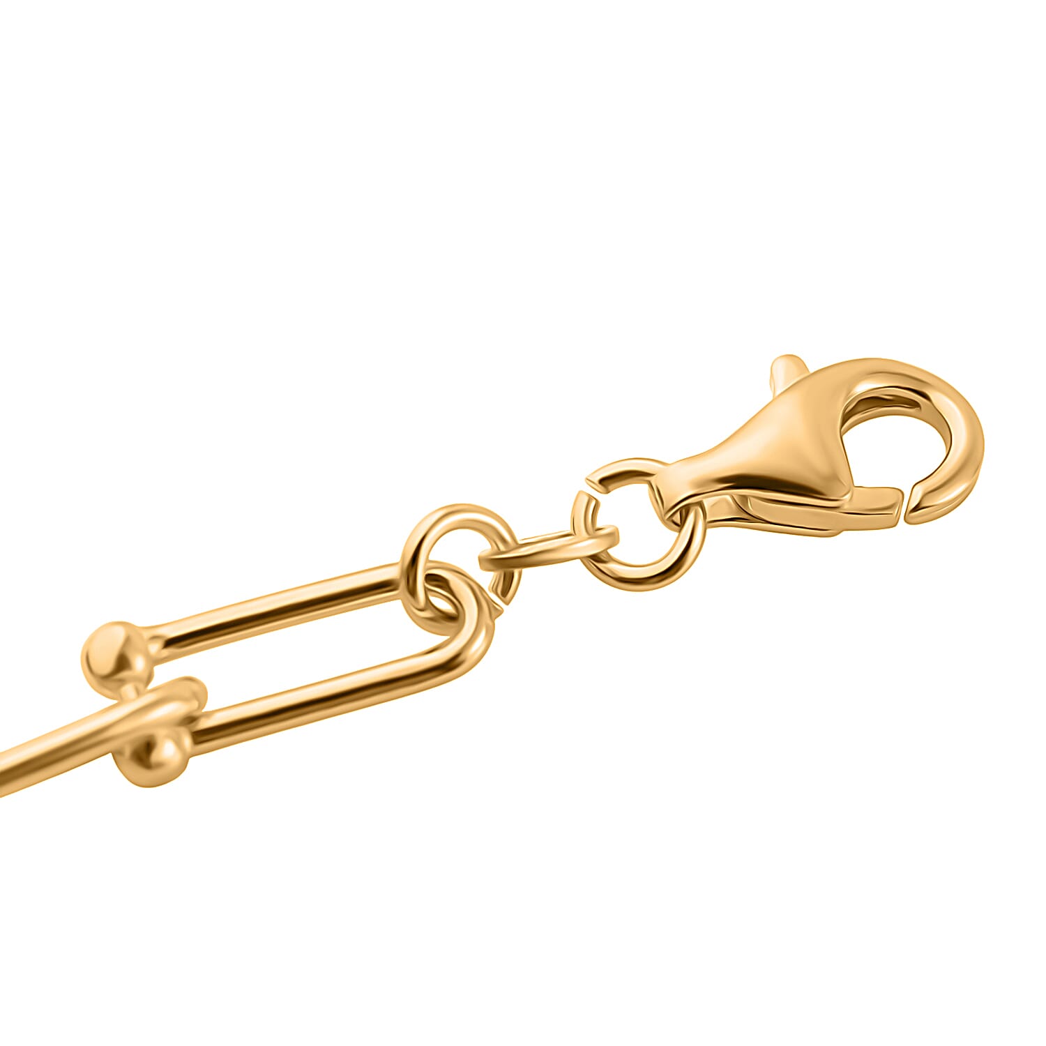 18K YG Vermeil Sterling Silver Bracelet With Lobster Clasp (Size - 8) 7976362 2