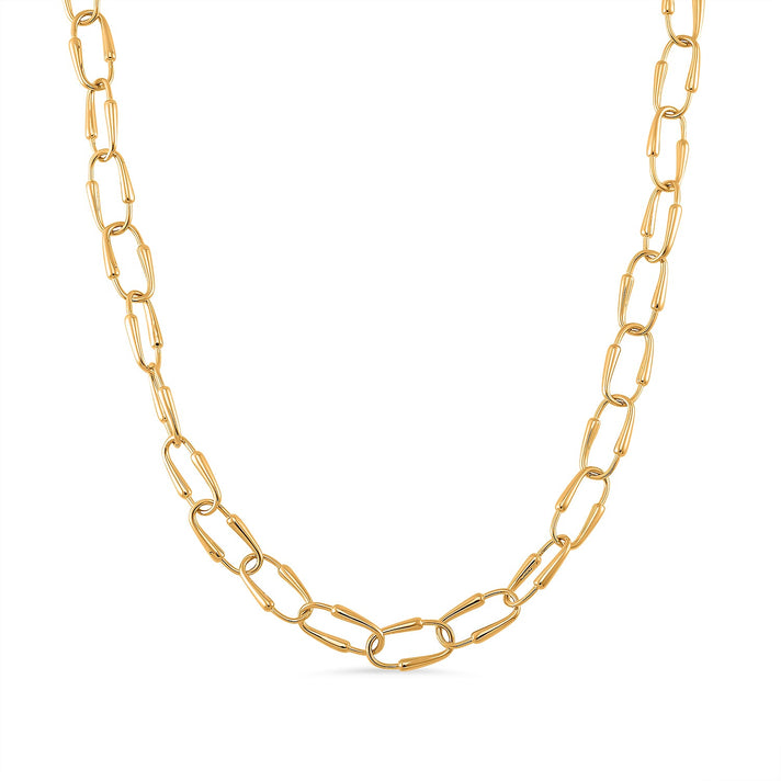 LUCY Q - Drop Link Collection Necklace (Size - 20) with Clasp in 18K Vermeil Yellow Gold Over Sterling Silver 8030437 1