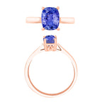 18K Yellow Gold  AAA   Tanzanite  Ring 1.40 ct,  Gold Wt. 5.5 Gms  1.400  Ct.