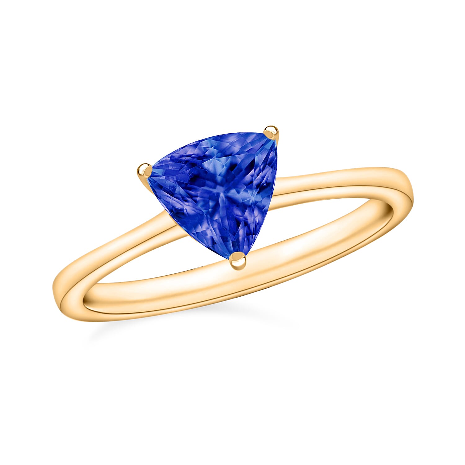18K Yellow Gold  AAA  Tanzanite Ring 1.45 ct,  Gold Wt. 5.5 Gms  1.450  Ct. 7717137 0