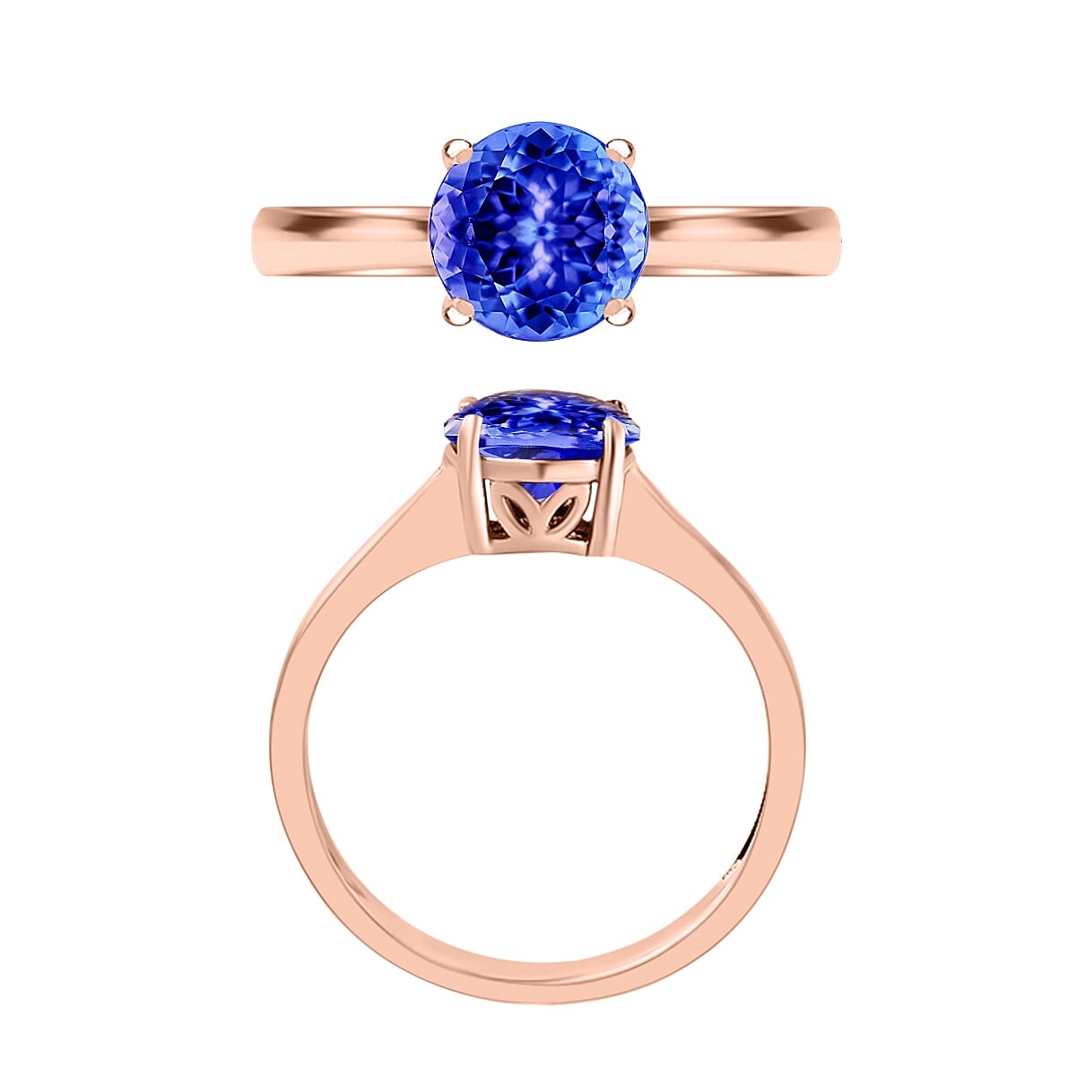 18K Yellow Gold AAA Tanzanite Ring in Gold Wt. 5.5 grams, 1.450 Ct 7718474 3