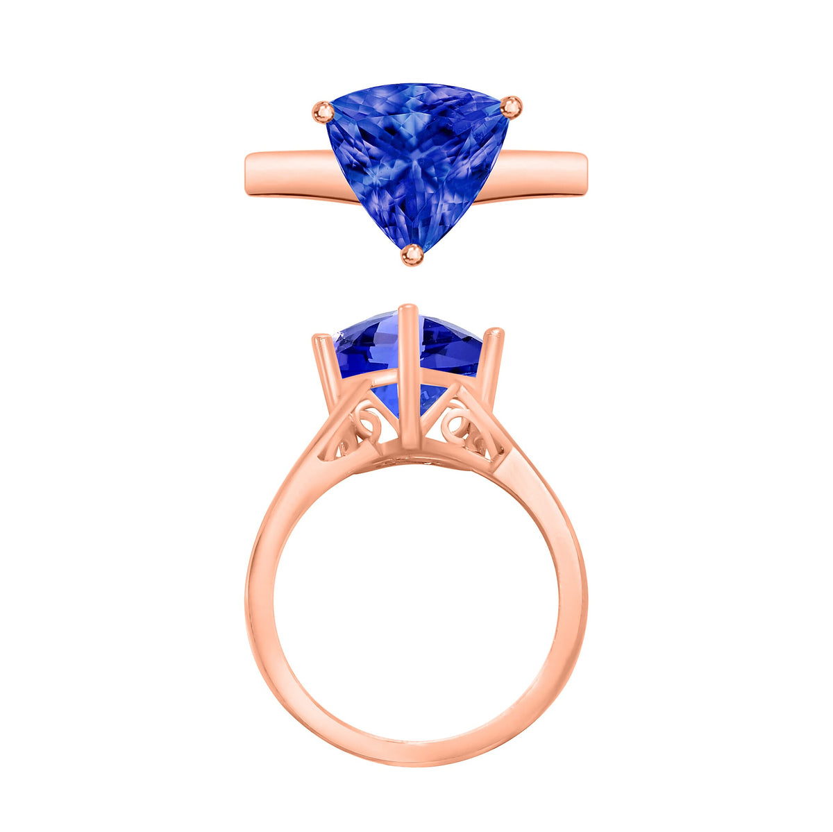 18K Yellow Gold  AAA   Tanzanite  Ring 2.90 ct,  Gold Wt. 5.44 Gms  2.900  Ct. 7719266 3