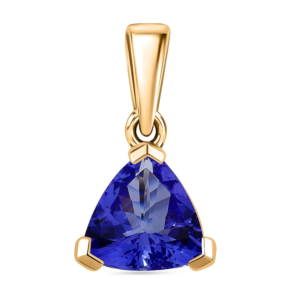 ILIANA 18K Yellow Gold AAA Tanzanite Solitaire Pendant, 1.699  Ct.