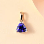 ILIANA 18K Yellow Gold AAA Tanzanite Solitaire Pendant, 1.699  Ct.