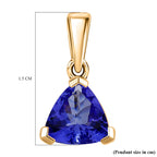 ILIANA 18K Yellow Gold AAA Tanzanite Solitaire Pendant, 1.699  Ct.