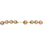 THE GRAND PEARL FIND - ILIANA 18K Yellow Gold AAAA Golden South Sea Round Pearl (8-12MM) Necklace (Size - 20) 324.0 Ct