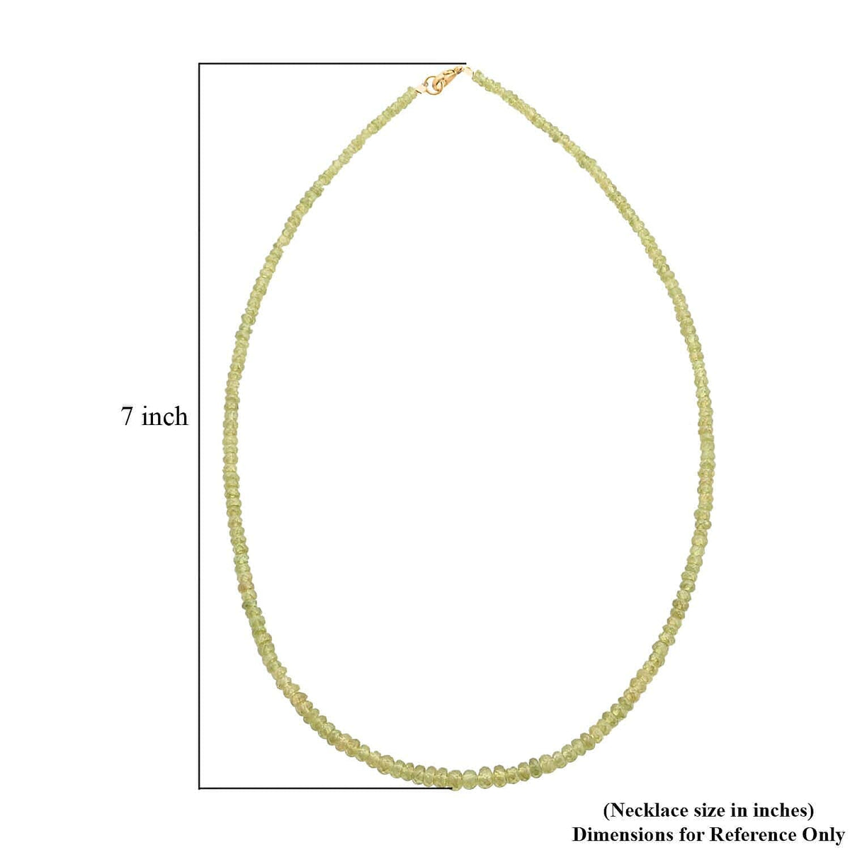 Certified and Appraised 18K Yellow Gold AAAA   Sphene Necklace (Size - 18) 60.00 ct 7631544 8