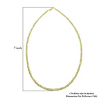 18K Yellow Gold  AAAA   Sphene  Necklace (Size - 18) 60.00 ct,  Gold Wt. 2.2 Gms  60.000  Ct.