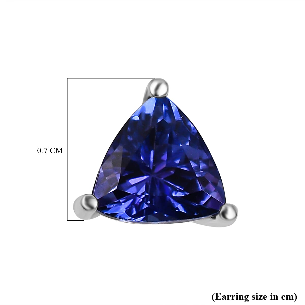 18K Yellow Gold AAAA Tanzanite Earring, Gold Wt.1 Gms  1.000  Ct. 8203563 4