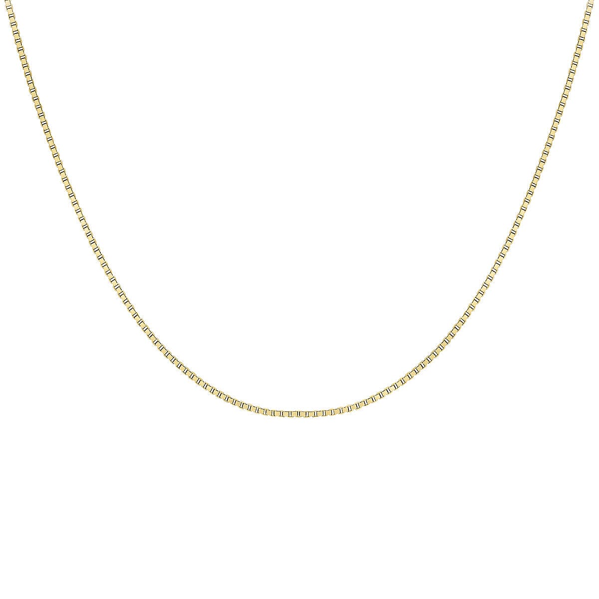 ILIANA 18K Yellow Gold 0.6mm Venetian Box Chain 16 Inch 7488826 2