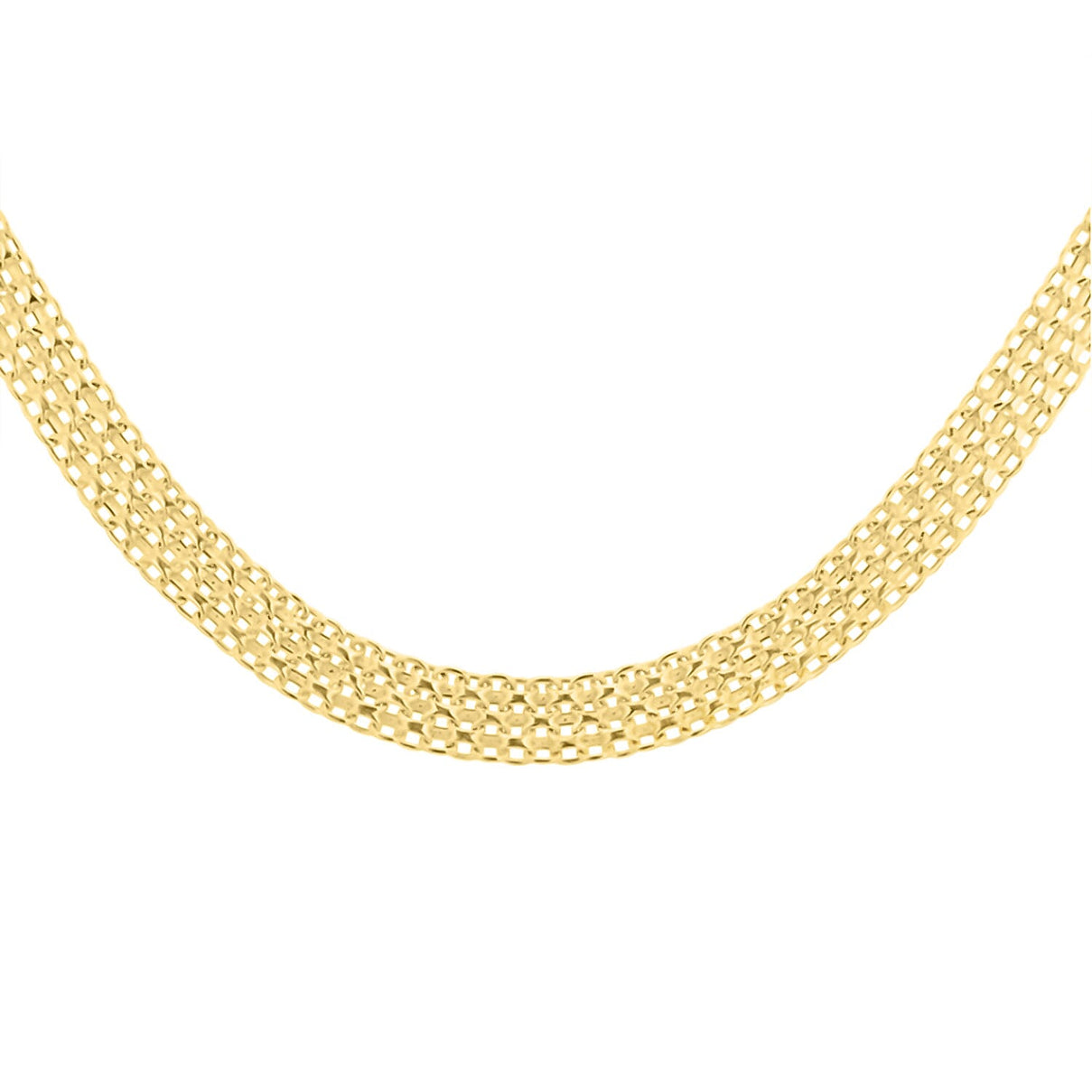 18K Yellow Gold Graduated Bismark Chain (Size - 17), Gold Wt. 9.2 Gms 7725508 0