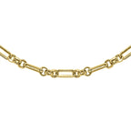 18K Yellow Gold Diamond Cut Symphony Necklace(Size - 18), Gold Wt. 6 Gms