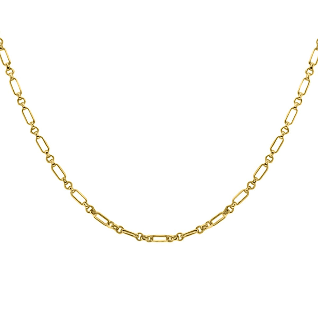 18K Yellow Gold Diamond Cut Symphony Necklace(Size - 18), Gold Wt. 6 Gms