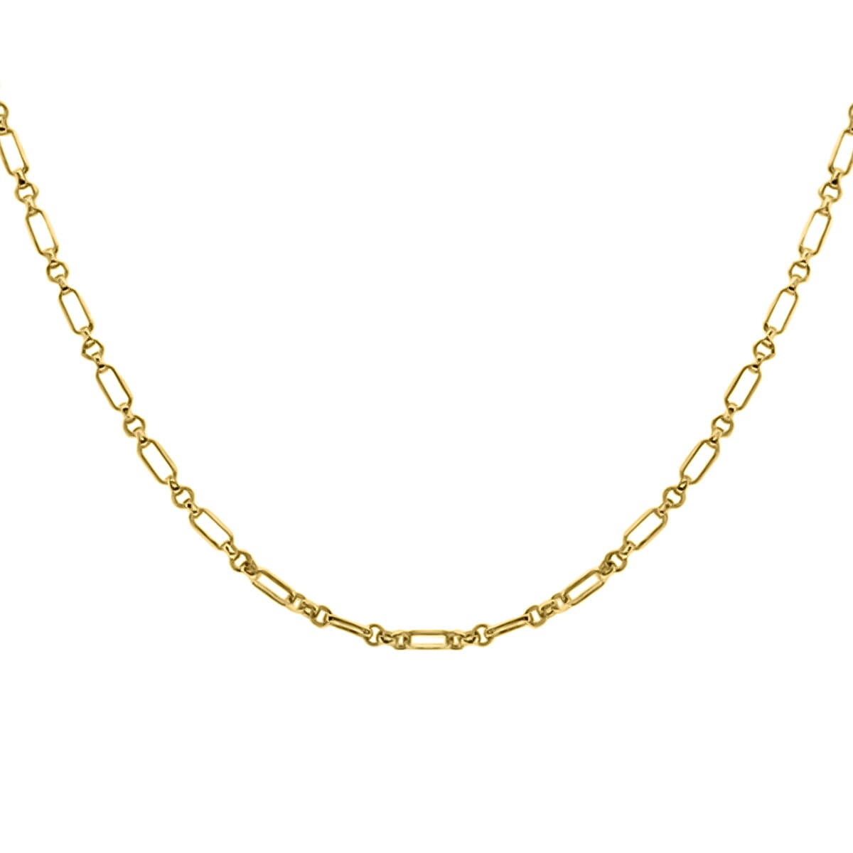 18K Yellow Gold Diamond Cut Symphony Necklace(Size - 18), Gold Wt. 6 Gms 7747586 1